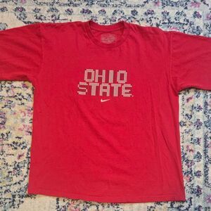 Nike Men's Red Ohio State T-shirt Sz L